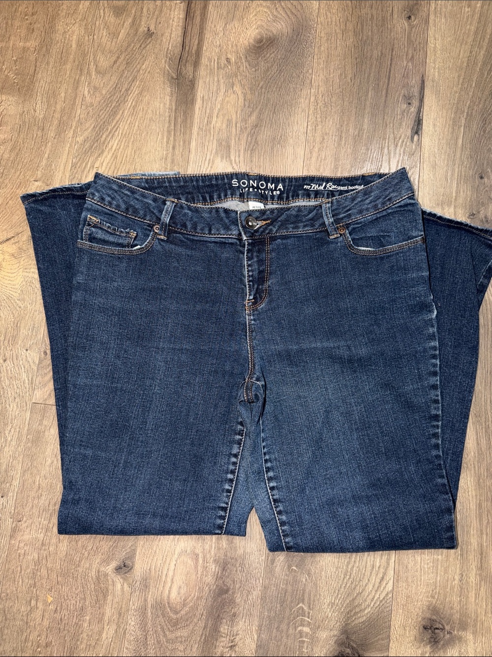 SONOMA Straight Leg Dark Blue Women's Jeans